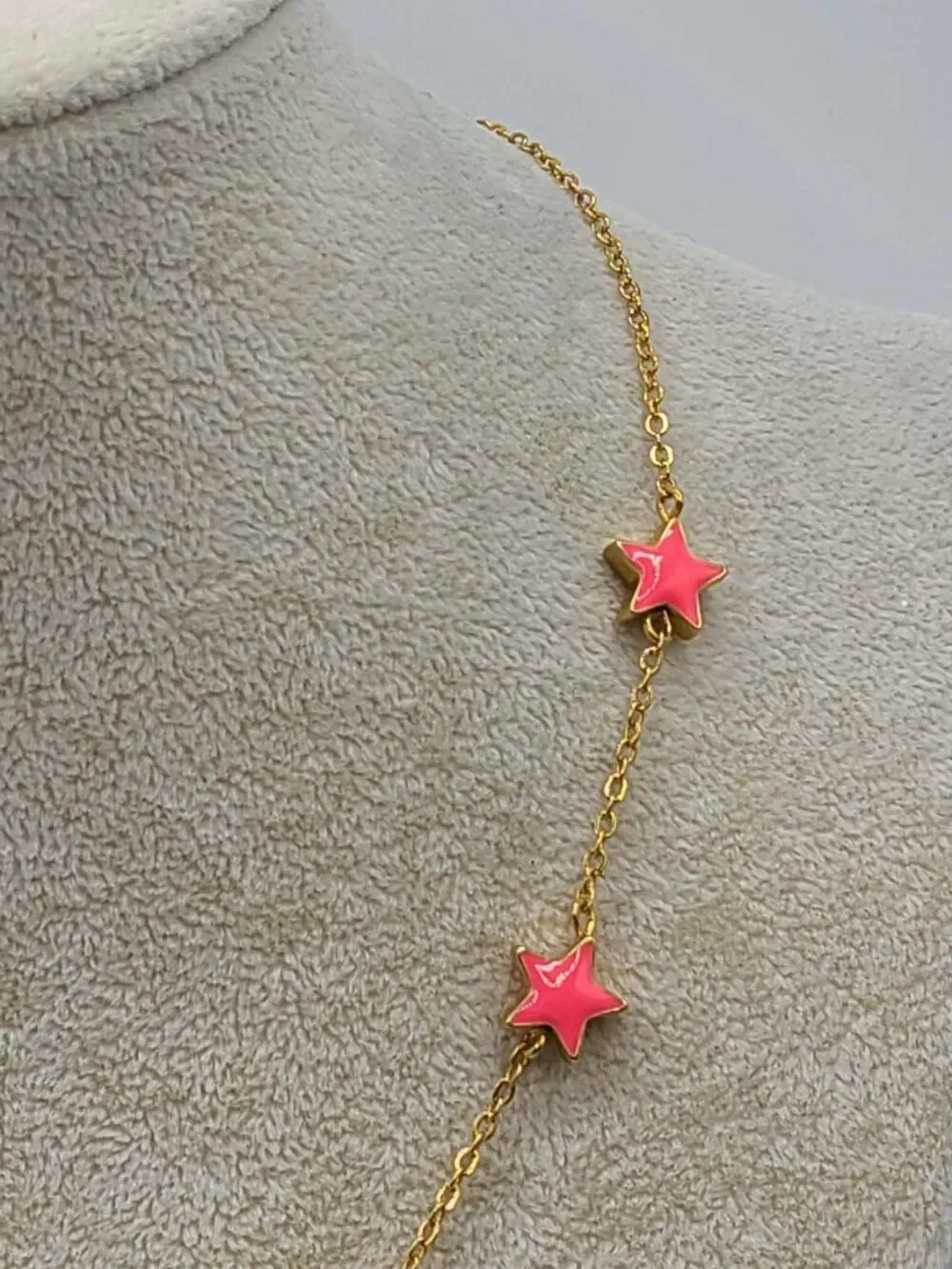 J Crew Orange Enamel Gold Tone Necklace